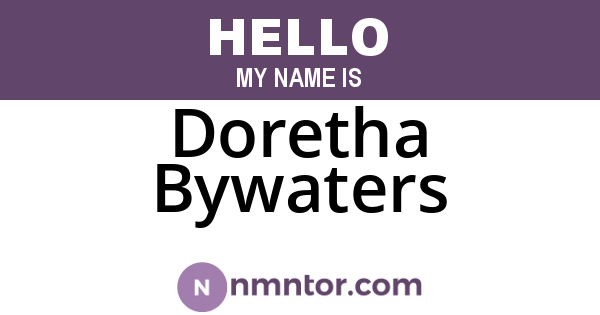 Doretha Bywaters