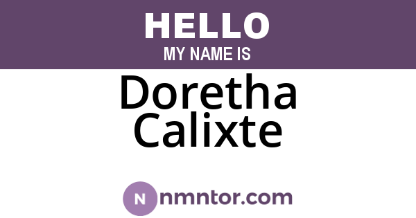 Doretha Calixte