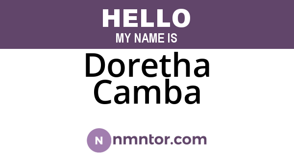 Doretha Camba