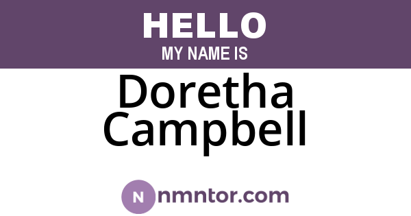 Doretha Campbell