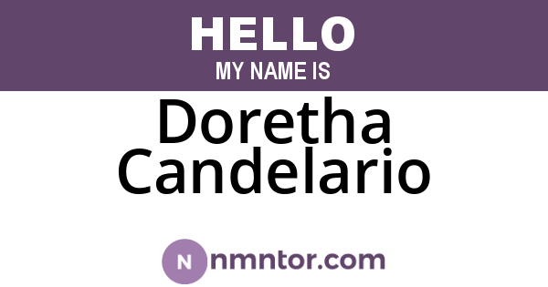 Doretha Candelario