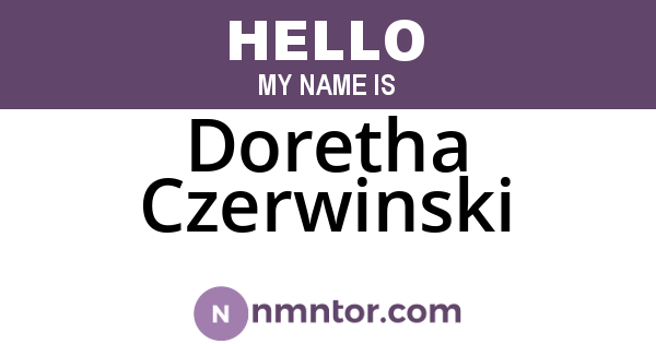 Doretha Czerwinski