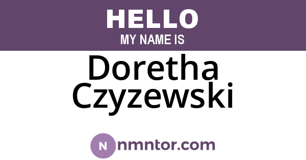 Doretha Czyzewski