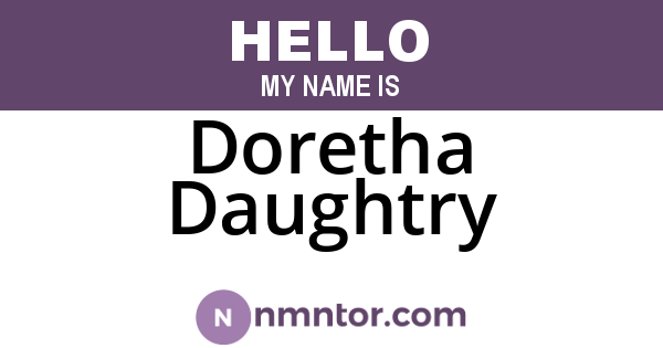 Doretha Daughtry