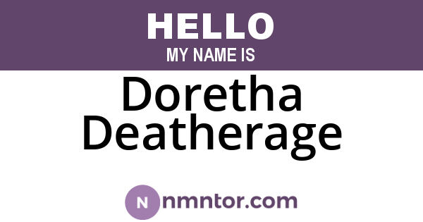 Doretha Deatherage