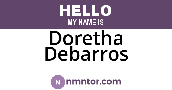 Doretha Debarros