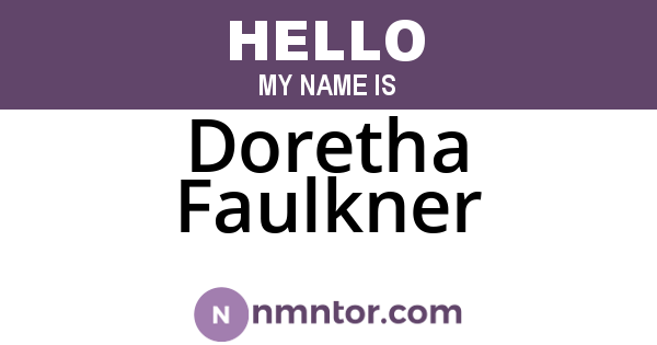 Doretha Faulkner