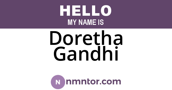 Doretha Gandhi