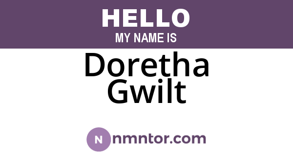 Doretha Gwilt