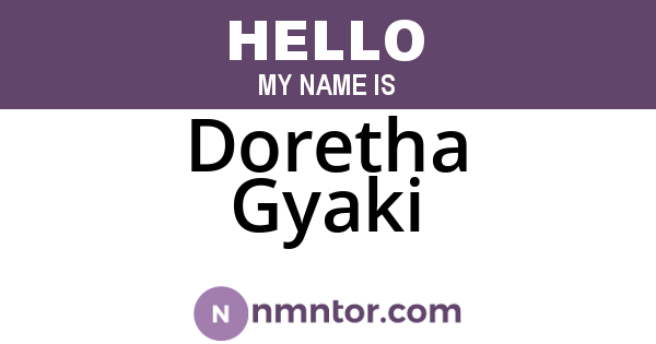Doretha Gyaki
