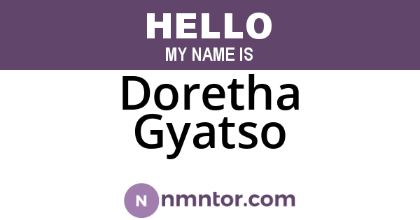 Doretha Gyatso