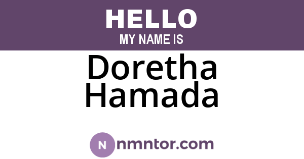 Doretha Hamada