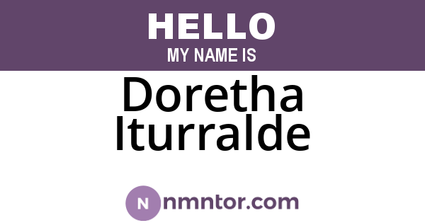 Doretha Iturralde