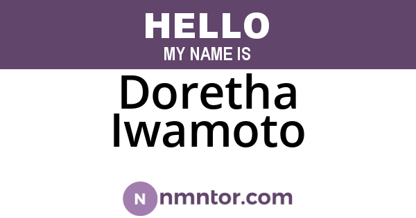 Doretha Iwamoto