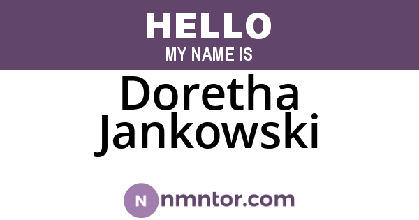 Doretha Jankowski