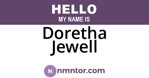 Doretha Jewell