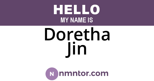 Doretha Jin