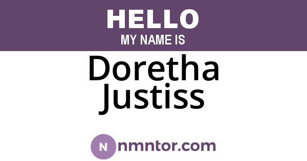 Doretha Justiss