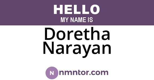 Doretha Narayan