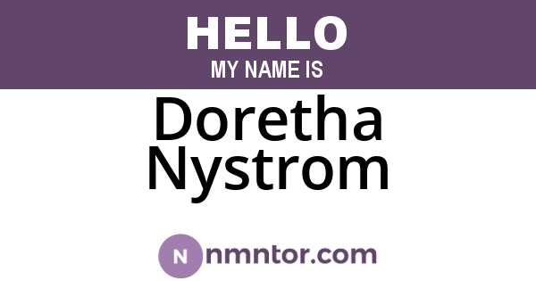 Doretha Nystrom