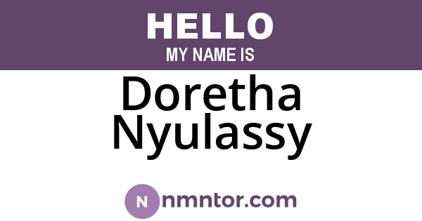 Doretha Nyulassy