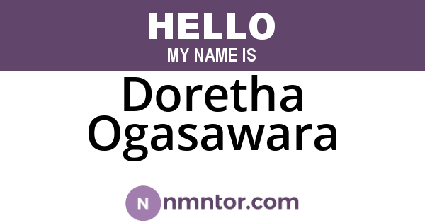 Doretha Ogasawara