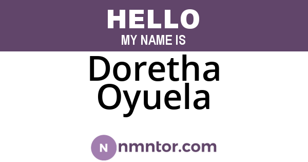 Doretha Oyuela