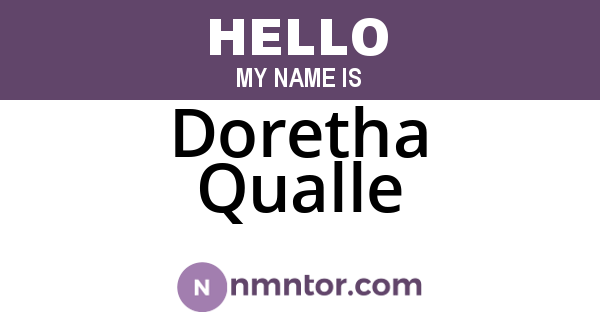 Doretha Qualle