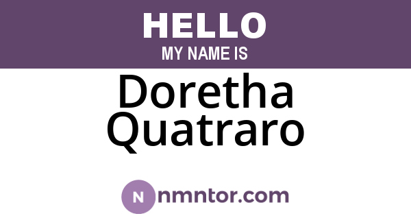 Doretha Quatraro