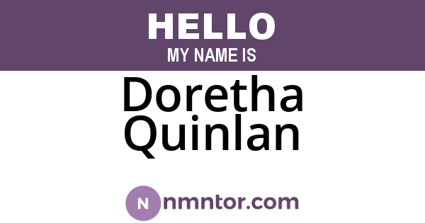 Doretha Quinlan