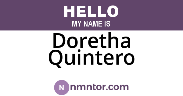Doretha Quintero