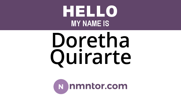 Doretha Quirarte