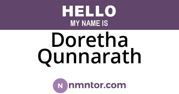 Doretha Qunnarath