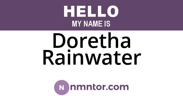 Doretha Rainwater