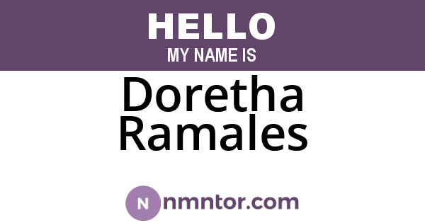 Doretha Ramales