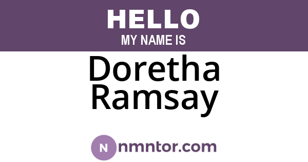 Doretha Ramsay
