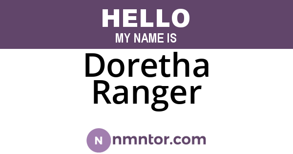 Doretha Ranger