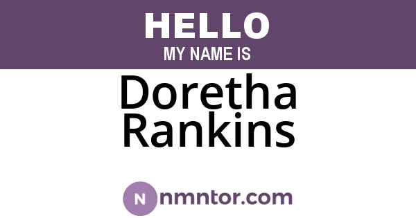 Doretha Rankins