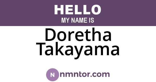 Doretha Takayama