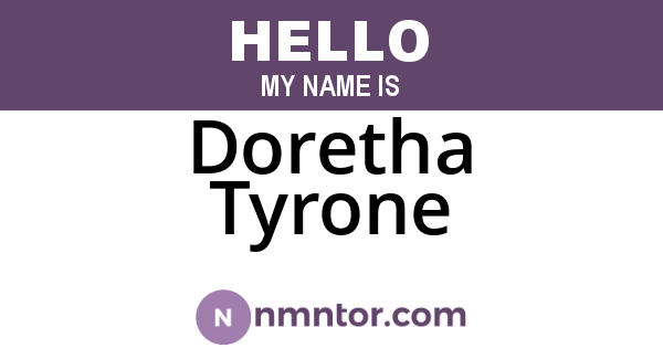 Doretha Tyrone