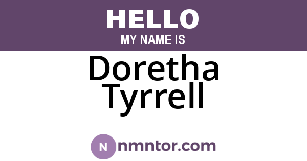 Doretha Tyrrell