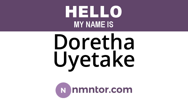 Doretha Uyetake