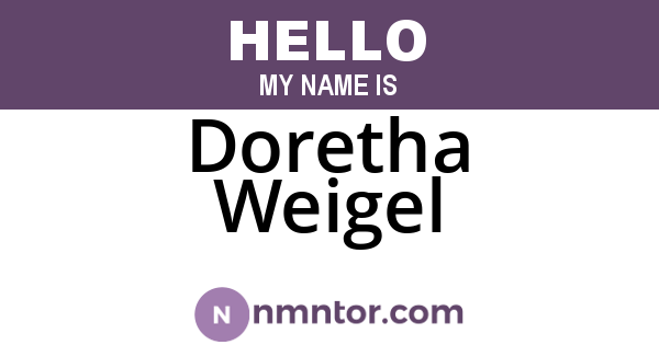 Doretha Weigel