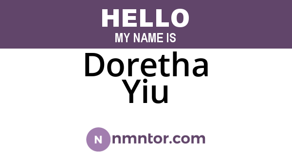 Doretha Yiu