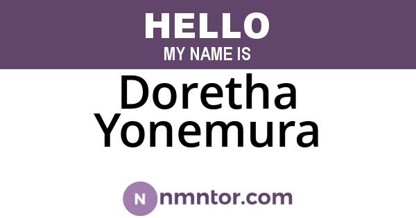 Doretha Yonemura