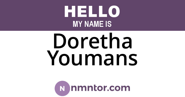 Doretha Youmans