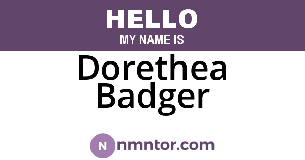 Dorethea Badger