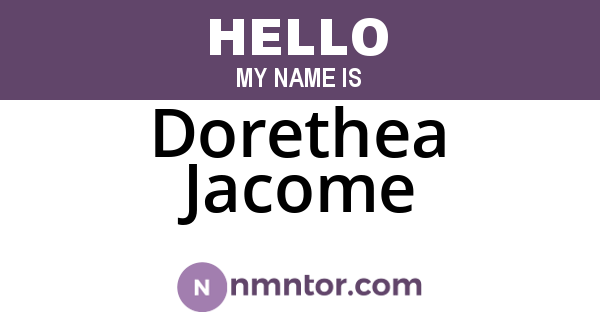 Dorethea Jacome
