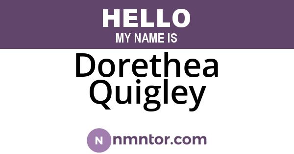 Dorethea Quigley