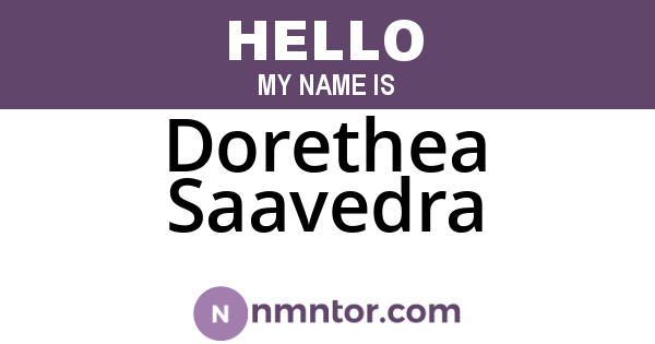 Dorethea Saavedra
